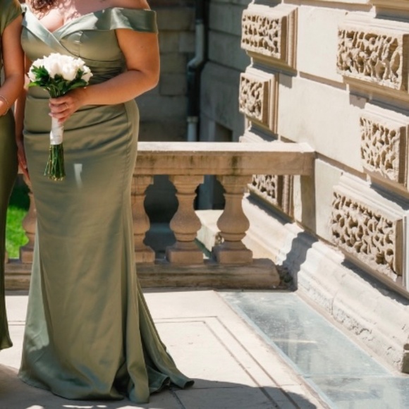 Green Bridesmaid Dress - Picture 1 of 4